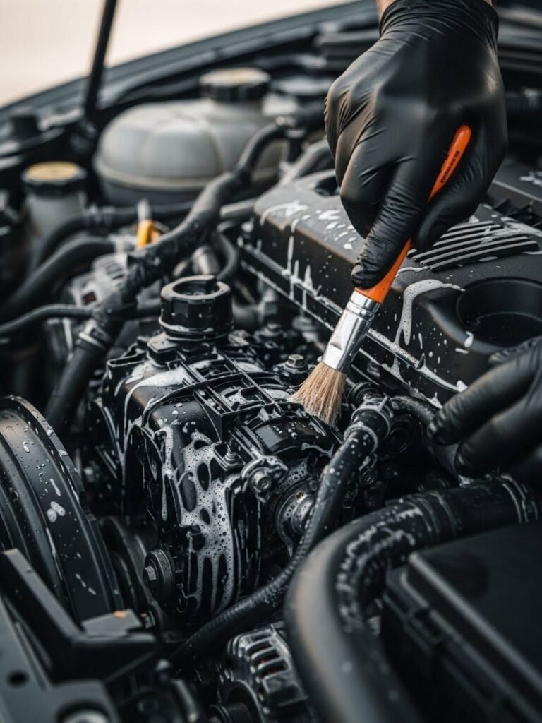 engine bay detail